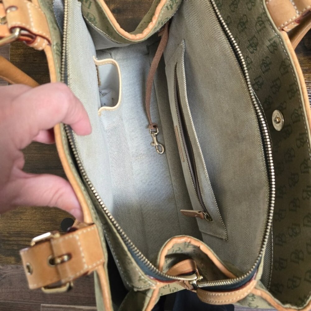 Dooney & Bourke Signature Green Bag - Picture 7 of 16